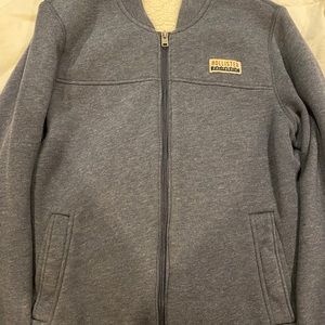 Hollister fleece zip up jacket. Size Small